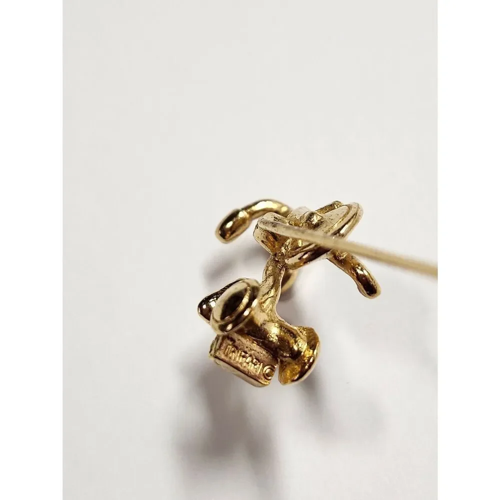 Extrememly Rare Designer Trifari Bicycle Stick Pin Mid Century